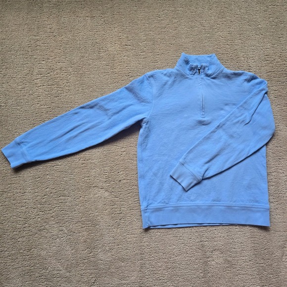 Billy Reid Other - Billy Reid Mens Small Light Blue Quarter Zip Pullover